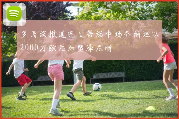 罗马诺报道巴甘蒂诺中场乔纳坦以2000万欧元加盟泽尼特